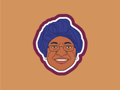 Sirleaf icon logo president
