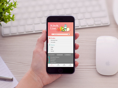 Kitch List Mobile App Concept
