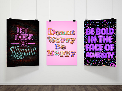 Fun Typography Posters