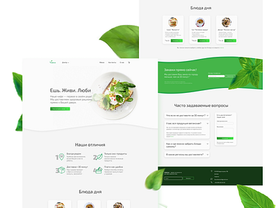 Vegan Delivery Landing Page