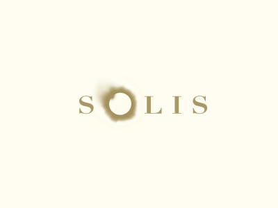 Solis eclipse fashion gold lettering logo logos logotype sun typography