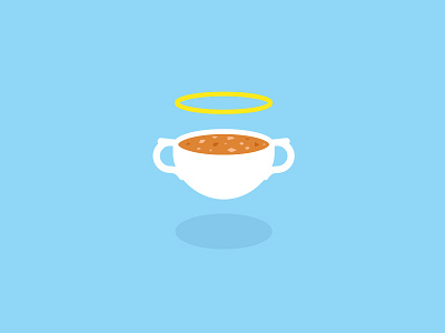Heavenly Soups angel branding food halo icon identity logo logomark logos soup visual identity wings
