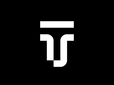 TS Monogram branding design logo logomark logos minimalist modernist monogram monograms negative space symbol