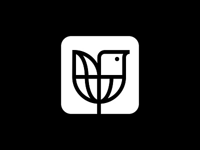 BP&O bird branding design flower globe logo logomark logos minimalist modernist symbol tulip