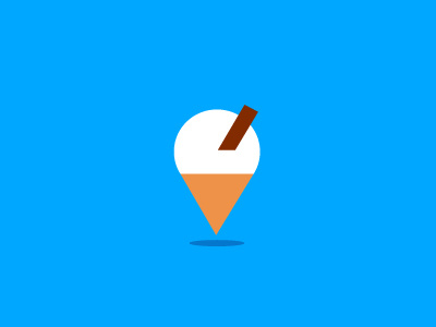 Find Ice Cream branding find ice cream location logo logomark logos map pin marque search