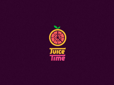 Juice Time Juice Bar bar clock fruit juice juicy logo time