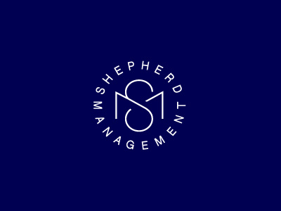 Shepherd Management logo logos logotype management monogram monograms ms typography