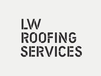 LW Roofing Services branding logo logos logotype typography wordmarks