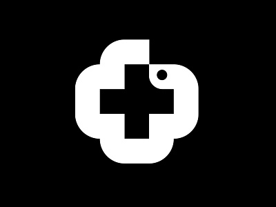Snake + Cross branding design identity logo logos minimalist modernist