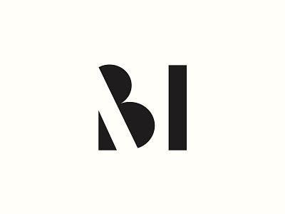 MB Monogram branding logo logos mb mb monogram minimalist modernist monogram monograms negative space typography