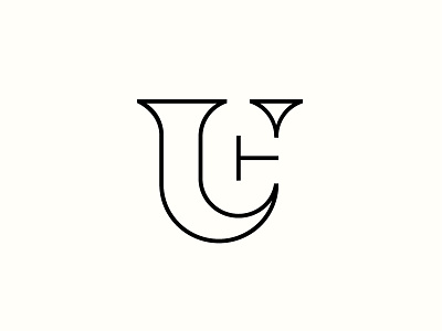 T.U.C Monogram Outline branding fashion letter logo logos monogram monograms negative space