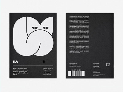 LogoArchive #1 branding brochure cat colorplan design illustration logo magazine pamphlet print white ink zine