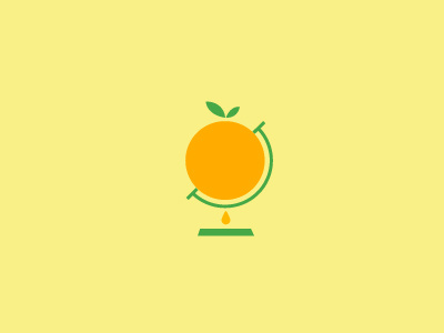 Fruit For Juice fruit geometric global globe identity juice logo logomark logos marque orange