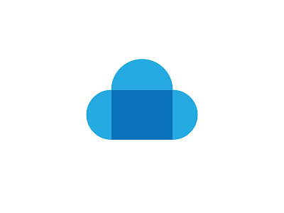 Logo for a Cloud Storage Company branding design flat icon logo vector