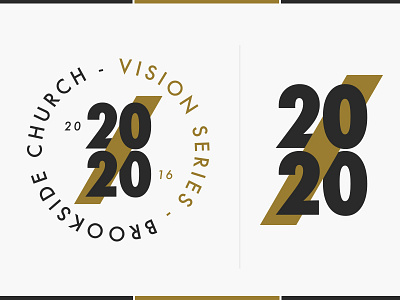 20/20 Vision Series Badge badge brookside church logo personal sermon graphics vision