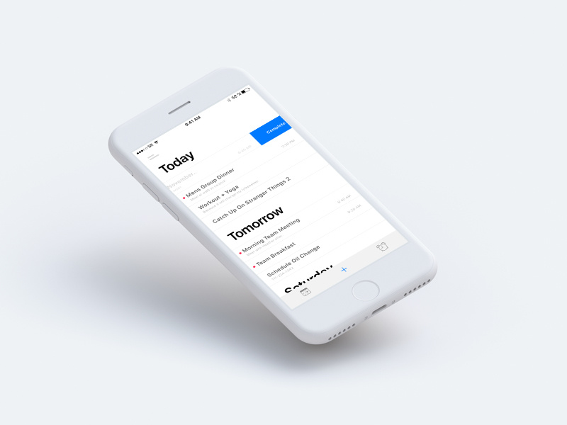 Todo App ios 11 collect ui todo app todo iphone 8 ios 042 list app invision studio app design ui daily ui