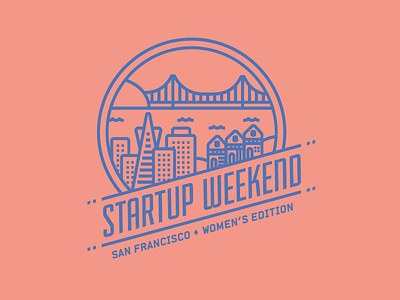 Startup Weekend Women's Edition, San Francisco branding icons identity illustration logo san francisco startup weekend vector women