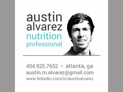 Modern Business Card Design (Back)