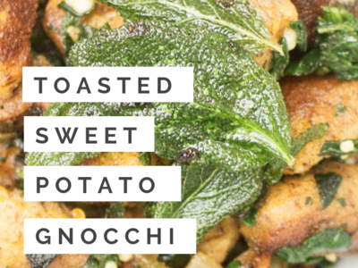 Pinterest Pin: Toasted Sweet Potato Gnocchi Recipe digital marketing graphic design meme pin pinterest social media social media design