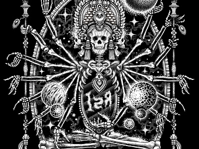 Cosmic Gods god meditation mystic skull space