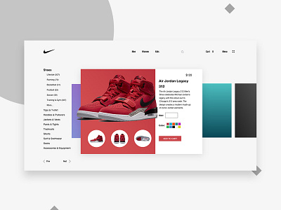 Nike Shoe Screen design ecommerce nike nike air ui uidesign uiux designer uiuxdesign