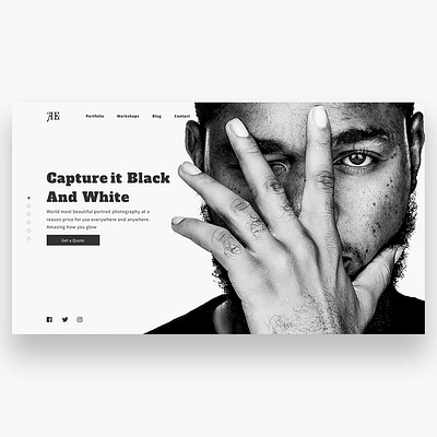 Photography Web UI design dribbble ui uidesign uidesigner uiux ux uxdesign uxdesigner