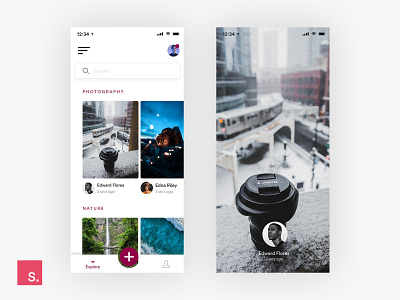 Photo App design dribbble invision invision studio invisionapp invisionstudio ui ui design ui designer uidesign uidesigner uiux