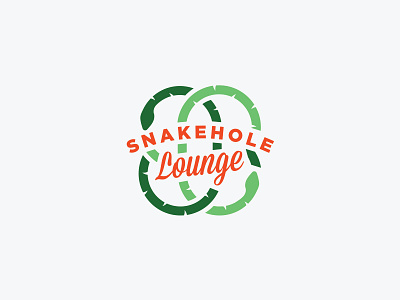 The Snakehole Lounge badge branding design illustration logo parks and rec show sitcom snake snakehole lounge tv