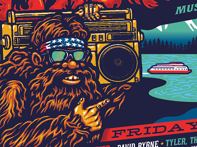 Sasquatch 2018 Poster By Ames Bros