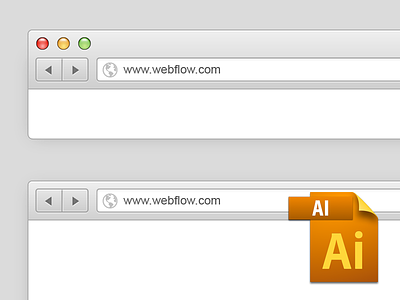 Free Vector Safari Browser Window