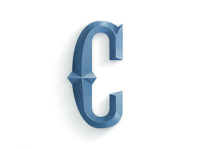 Tuscan "C" 3d illustration animation c draw font gif glyph illustration photoshop tuscan typo typography western