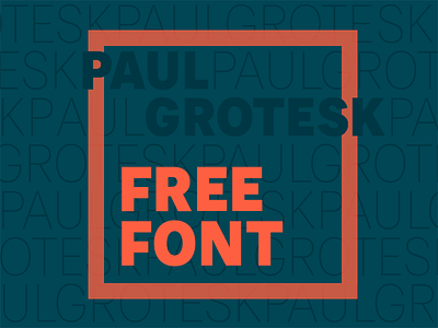 Paul Grotesk Free Font download free freebie freefont grotesk paul professional type typeface