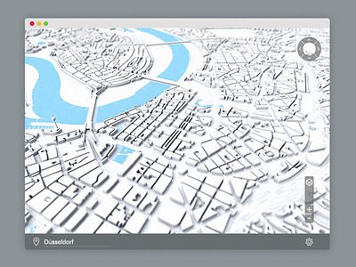 City Map 3d app artill digital germany icons interface map maps navigation ui ux