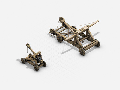 the dark ages 3d catapult dark ages icon iso shot weapon