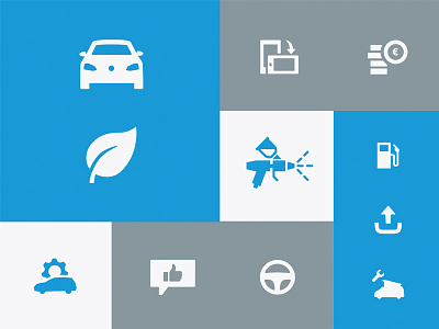 Volkswagen Icons brand cd ci icons symbols ui ux vw web