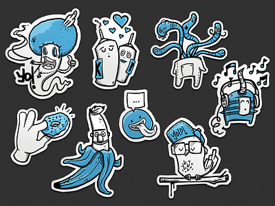 Inktober 2018 - Sticker character character concept illustration inktober2018 sticker street art