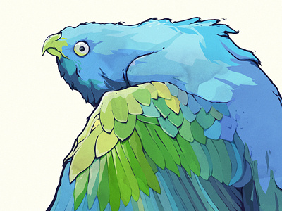 Blue Bird artill bird blue illustration illustrator sketch vector
