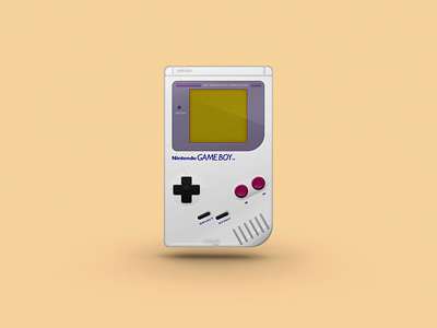 Game Boy Icon artill game game boy icon illustration illustrator nerd nintendo play vector