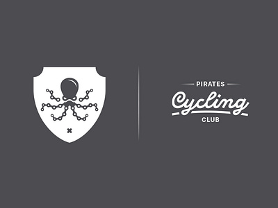 Pirates Cycling Club bike ride branding icon illustration logo typography vector zwift