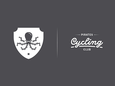 Pirates Cycling Club bike ride branding icon illustration logo typography vector zwift