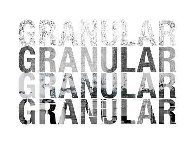 Keeping it Granular this Friday design granular graphic design mono quick simple typography