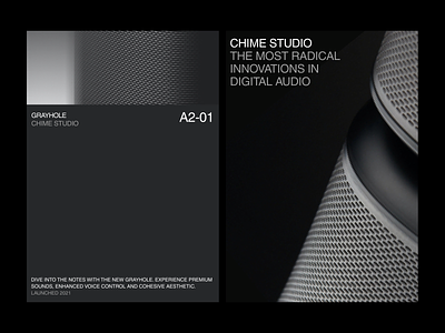 Chime Studio all caps branding design graphic design layout minimal typography