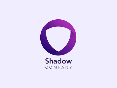 Shadow Company Logo badge branding company design icon illustration logo logo design logodesign shadow shield type typography vector