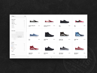 Vans Shop adobexd animation branding design ecommerce ecommerce shop shoes shop sneakers ui uidesign ux vans