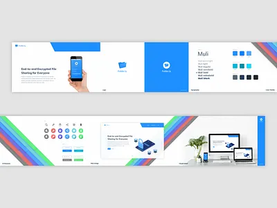 Folder.ly app branding design header illustration landing logo stylescape typography ui uidesign ux web design