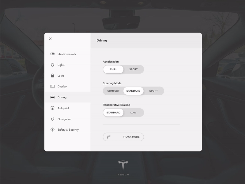 Tesla UI Toggle Buttons buttons dashboard design flat modern svg tesla toggle toggle button ui ui design uidesign user interaction user interface