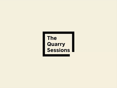 The Quarry Sessions: Logo Design brand identity branding flat grid grid layout icon iconography identity live music logo logo design logotype music branding silk studio