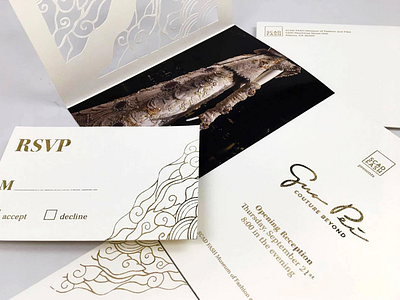 Guo Pei: Couture Beyond Invitation fashion illustration invitation type