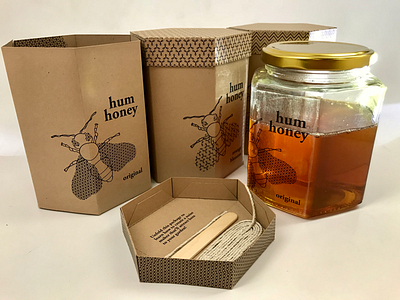 Hum Honey Reusable Package Design environmental illustration packaging type