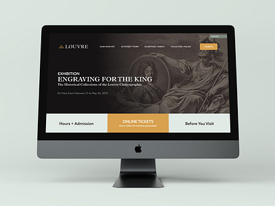 Louvre Homepage Redesign branding digital identity web design